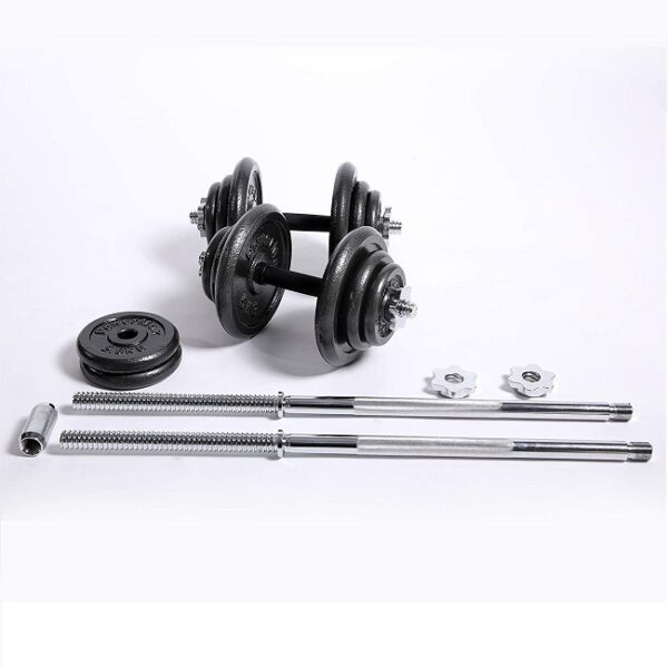 50KG Iron Barbell and Dumbbell Set Sportsworld Nigeria