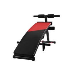 Curved Sit-Up Bench with Dumbbell & Resistance Band