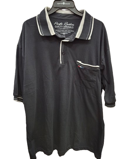 Pacific Raiders Polo Shirt (Black-3XL)